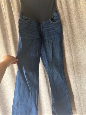 Sonoma Dark Blue Flare Maternity Jeans